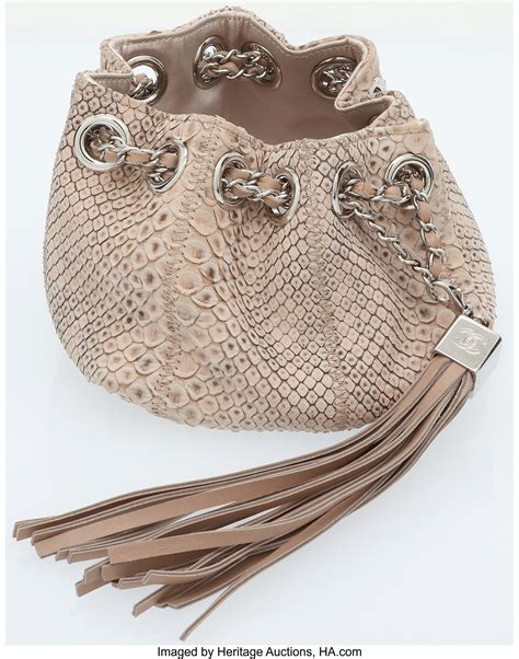 chanel medium python boy bag|chanel python drawstring bag.